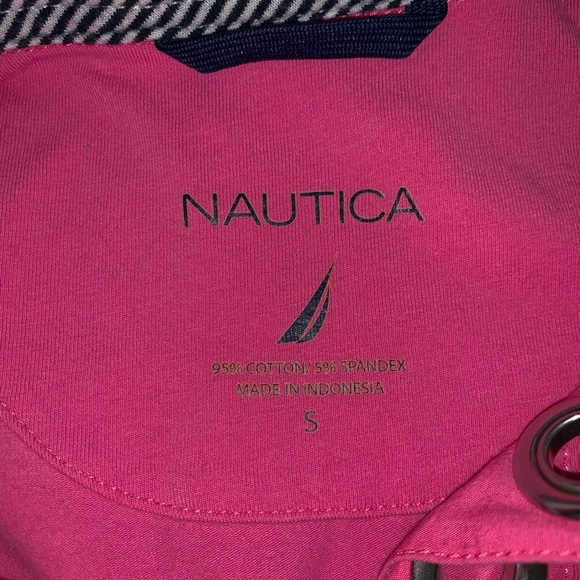 Nautica | Pink Classic Fit Split Neck Polo - Picture 9 of 10